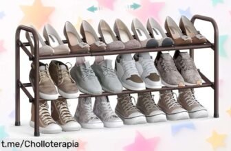 Zapatero extensible SONGMICS de 2 niveles, ¡ofertón increíble para mantener tus tacones en su sitio y ordenar tu casa sin complicaciones!