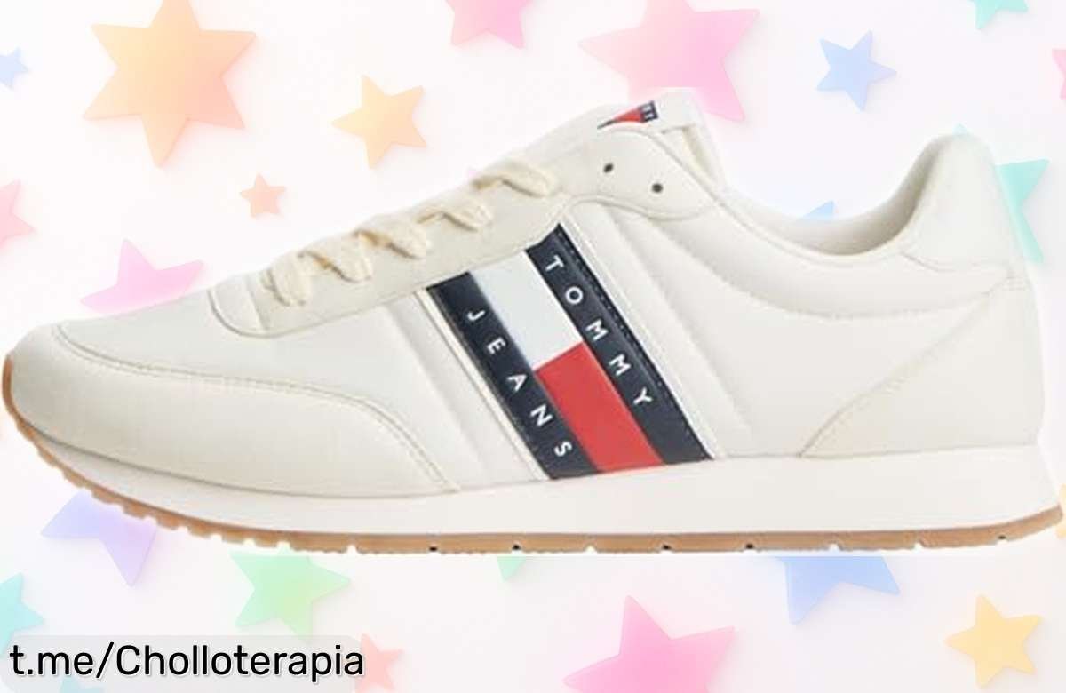 Zapatillas Tommy Jeans Runner para hombre, el clásico urbano de los 90 que ahora está a precio loco, ¡no te quedes sin las tuyas y destaca con estilo!