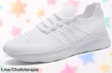 Zapatillas UROMGV para mujer con suela antideslizante y diseño moderno a precio de escándalo, ¡no dejes pasar esta oportunidad única para lucir genial mientras te mueves!
