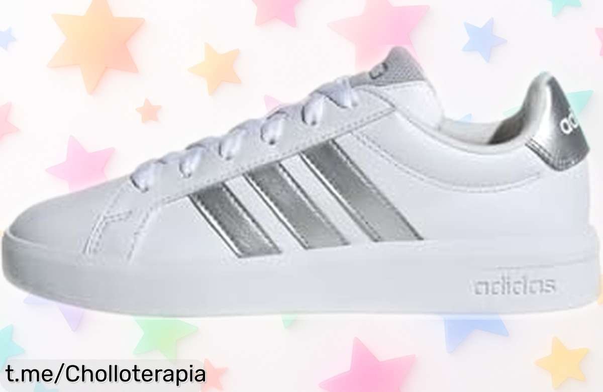 Zapatillas adidas Grand Court 3.0 para niños, precio que está regalado: perfectas para el juego diario y con un diseño siempre bacán, ¡no te quedes sin ellas!
