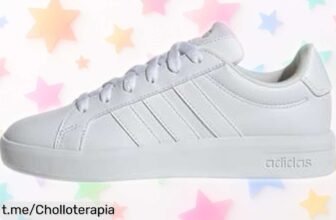 Zapatillas clásicas para peques adidas Grand Court 3.0 Junior, precio rebajado y perfectas para dejar huella en cada paso, ¡no dejes pasar este chollazo!