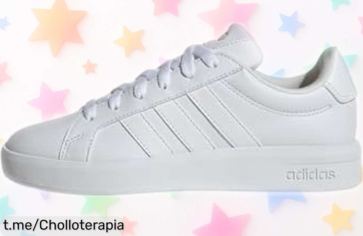 Zapatillas clásicas para peques adidas Grand Court 3.0 Junior, precio rebajado y perfectas para dejar huella en cada paso, ¡no dejes pasar este chollazo!