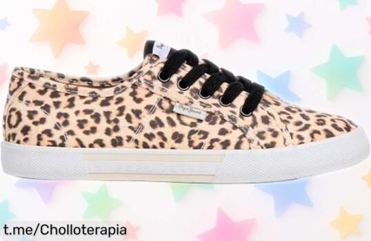 Zapatillas de mujer Pepe Jeans con estampado animal a un precio loco, personalízalas y haz que tu estilo brille. ¡No te quedes sin las tuyas!