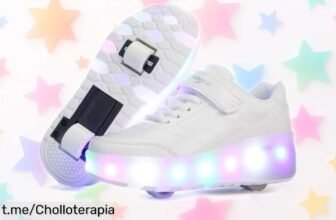 Zapatillas infantiles con ruedas 2 en 1 de estiloullutik, el ofertón que hace brillar la diversión y les hará sentir como verdaderos patinadores. ¡No te quedes sin ellas!