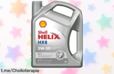 Aceite de motor 100% sintético Shell Helix HX8 ECT 5W30 ¡Aprovecha este super chollo y dale a tu motor el cariño que se merece por un precio increíble!