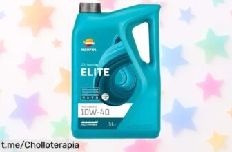 Aceite lubricante Repsol Elite 10W40 en garrafa de 5 litros, cuida tu motor con un precio loco que no te puedes perder. ¡Hazlo por tu coche y ahorra hoy mismo!