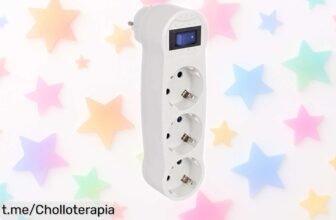 Adaptador de 3 enchufes con interruptor Solera V1302, el chollo que controla todo a la vez y aguanta lo que le eches. ¡No dejes pasar esta oferta única en casa!