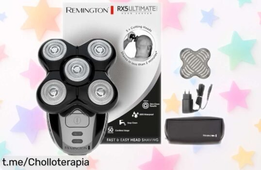 Afeitadora Remington Ultimate Series RX5 con 5 cabezales: afeitado perfecto en solo 2 min al mejor precio, ¡no dejes escapar este chollazo que realza tu estilo!