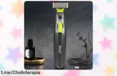 Afeitadora eléctrica MLG para toda la ropa y barba, recortadora en forma de T con carga USB a precio loco que no querrás dejar escapar ¡No te quedes sin la tuya!