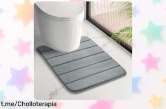 Alfombra de baño HITSLAM con espuma viscoelástica: ¡Absorción rápida y estabilidad total a un precio rebajado! Dale confort a tu baño, no te lo pierdas.