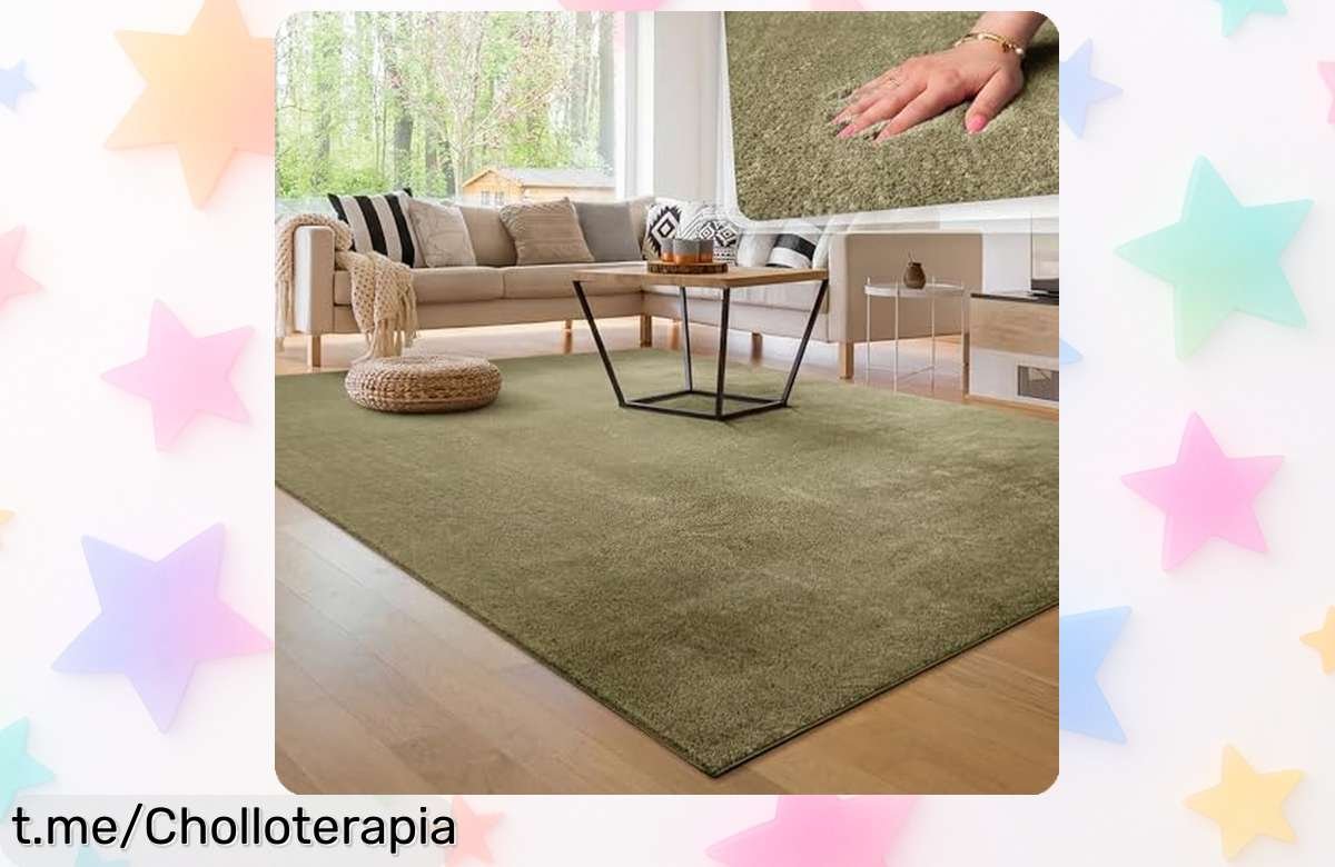 Alfombra moderna Paco Home suave y antideslizante, un ofertón necesario para embellecer tu salón con comodidad fácil de cuidar. ¡No dejes pasar esta oportunidad única!