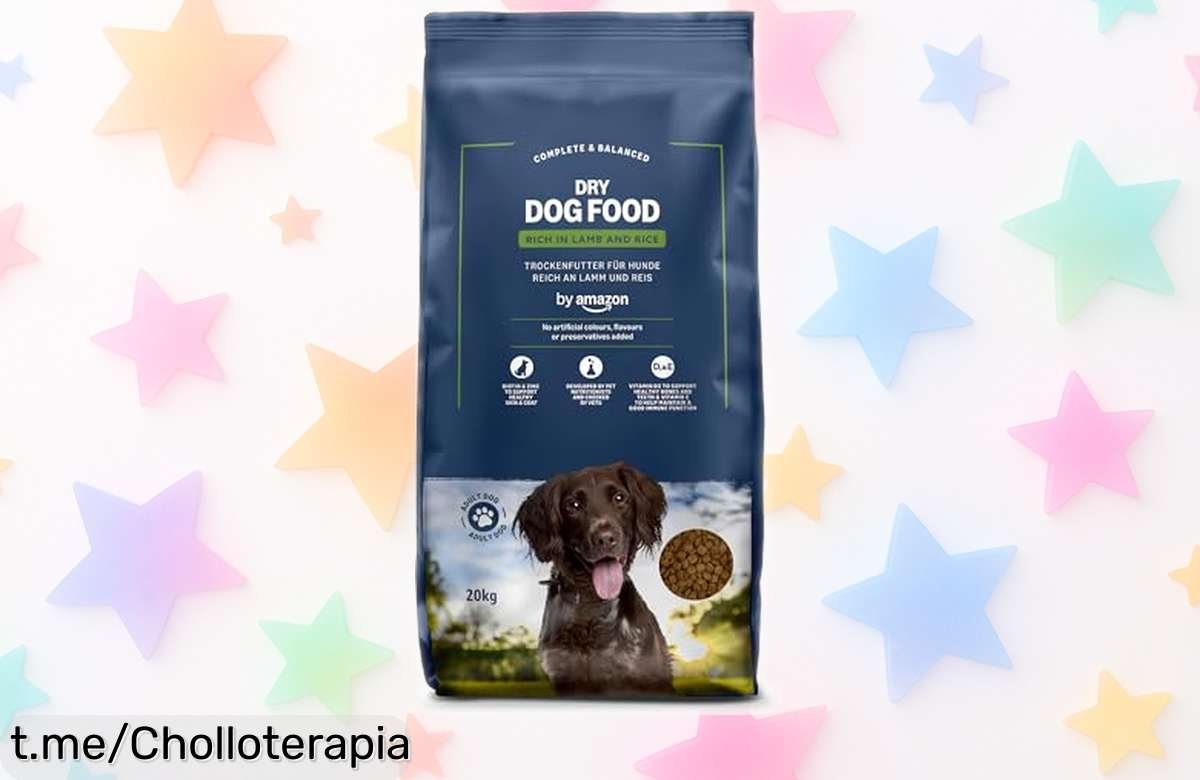 Alimento seco para perro adulto de Amazon, 20 kg con cordero y arroz a precio loco: ¡fortalece su piel y huesos mientras lo haces feliz! No te quedes sin el suyo.