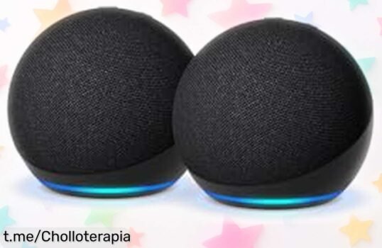 Altavoces inteligentes Echo Dot en pack de 2, ¡sonido potente y Alexa lista para ti a un precio increíble! No te pierdas esta oportunidad única de disfrutar ahora.