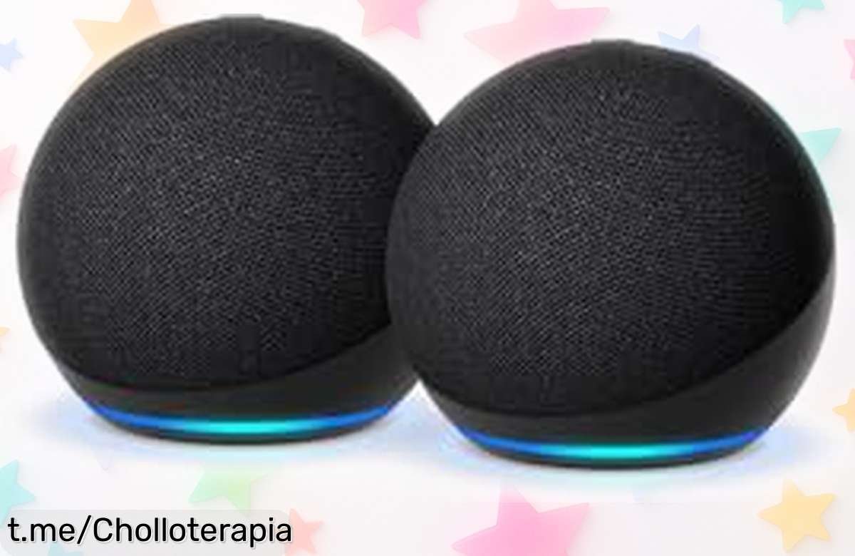Altavoces inteligentes Echo Dot en pack de 2, ¡sonido potente y Alexa lista para ti a un precio increíble! No te pierdas esta oportunidad única de disfrutar ahora.