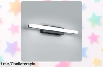 Aplique espejo de baño Yafido con luz LED: ¡el ofertón que necesitas para iluminar tu tocador y hacer de cada día una experiencia especial!
