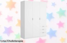 Armario Dekit ESSEN de 3 puertas y 3 cajones, ¡un ofertón que maximiza tu espacio a un precio loca! No pierdas esta oportunidad única para organizar tu vida hoy mismo.