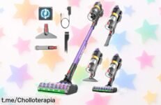 Aspiradora escoba Muvano sin cables, el chollazo que limpiarás en un abrir y cerrar de ojos dejando tu hogar brillando como nunca. ¡No te lo puedes perder!