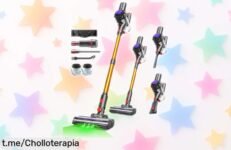 Aspiradora sin cable VACTechPro, ¡limpia todo con potencia y 40 min de autonomía a un precio de locos! No te quedes sin la tuya, esta oferta vuela rápido.
