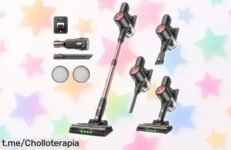 Aspiradora sin cable Vexilar V10Pro: limpieza a fondo con 45 minutos de autonomía y precio loco que no puedes dejar pasar, ¡tu hogar lo merece!
