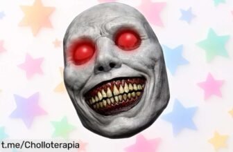 Atrévete con la máscara de látex LED roja que desata el terror en fiestas: ¡un chollo para brillar en tu próximo cosplay y no dejar a nadie indiferente!