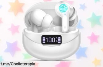 Auriculares Bluetooth 5.3 con sonido HiFi y micrófono HD a un precio loco, ¡aprovecha el ofertón de carga rápida y disfruta 35 horas de música sin parar!