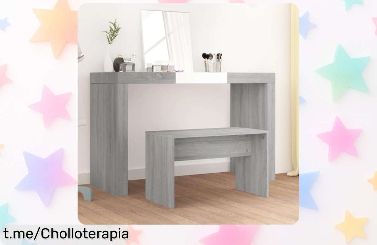 Banco para maquillaje Runheo, taburete de madera con cojín a precio loco y resistencia excepcional; ¡no dejes pasar este ofertón que iluminará tu hogar!