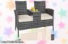 Banco terraza exterior CASARIA® para 2 personas con mesa y espacio de almacenamiento a precio loco, ¡no te lo pierdas y disfruta momentos inolvidables!