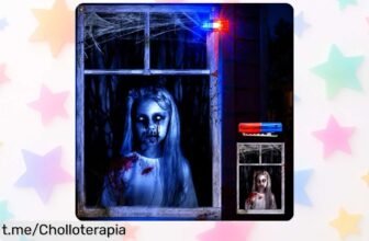 Banner de Halloween con luz recargable y 8 efectos diferentes, un ofertón que transformará tus ventanas en el lugar más terrorífico este año. ¡No te quedes sin él!