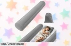 Barandilla inflable HAGOT para cama: seguridad sin límites en todas las camas por un precio de ganga que te hará sonreír. ¡No dejes pasar esta oportunidad y protege a los tuyos ya!