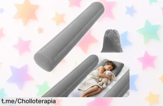 Barandilla inflable HAGOT para cama: seguridad sin límites en todas las camas por un precio de ganga que te hará sonreír. ¡No dejes pasar esta oportunidad y protege a los tuyos ya!