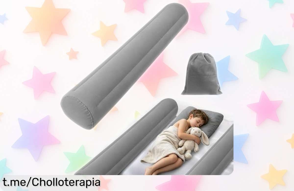 Barandilla inflable HAGOT para cama: seguridad sin límites en todas las camas por un precio de ganga que te hará sonreír. ¡No dejes pasar esta oportunidad y protege a los tuyos ya!