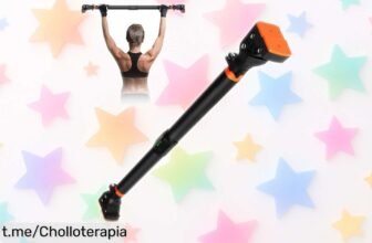 Barra de dominadas ajustable para puerta, soporta 200 kg y se coloca en segundos sin taladros: ¡aprovecha este ofertón y monta tu gimnasio en casa ya!