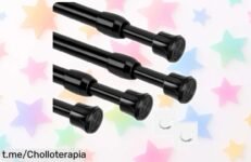 Barra de ducha extensible sin taladrar: el super chollo que necesitas para tus cortinas pesadas, ¡aprovecha esta oferta y dale un toque especial a tu baño ahora!