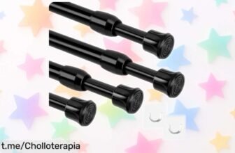 Barra de ducha extensible sin taladrar: el super chollo que necesitas para tus cortinas pesadas, ¡aprovecha esta oferta y dale un toque especial a tu baño ahora!