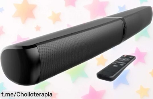 Barra de sonido GarageRock 31'' con altavoces desmontables y Bluetooth, ¡prepárate para disfrutar del mejor sonido al mejor precio! Aprovecha este descuentazo que no puedes dejar escapar.