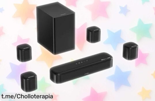 Barra de sonido ULTIMEA Aura A60 Pro con subwoofer potente y Dolby Atmos: ¡oferta brutal que transformará tus tardes de cine en casa! No te lo pierdas, es un precio rebajado inesperado.