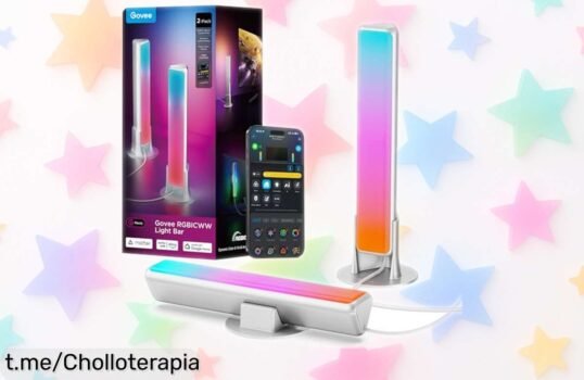 Barras de luz LED Govee que cambian con la música y tu voz, a un precio rebajado increíble; transforma tu habitación en una fiesta llena de color ¡no te lo pierdas!