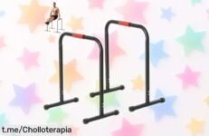 Barras paralelas HOMCOM super resistentes a un precio de ganga para entrenar en casa y conseguir esos brazos, pecho y abdominales que siempre quisiste; ¡no te lo pierdas!