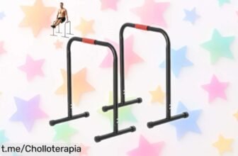 Barras paralelas HOMCOM super resistentes a un precio de ganga para entrenar en casa y conseguir esos brazos, pecho y abdominales que siempre quisiste; ¡no te lo pierdas!