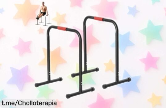 Barras paralelas HOMCOM super resistentes a un precio de ganga para entrenar en casa y conseguir esos brazos, pecho y abdominales que siempre quisiste; ¡no te lo pierdas!