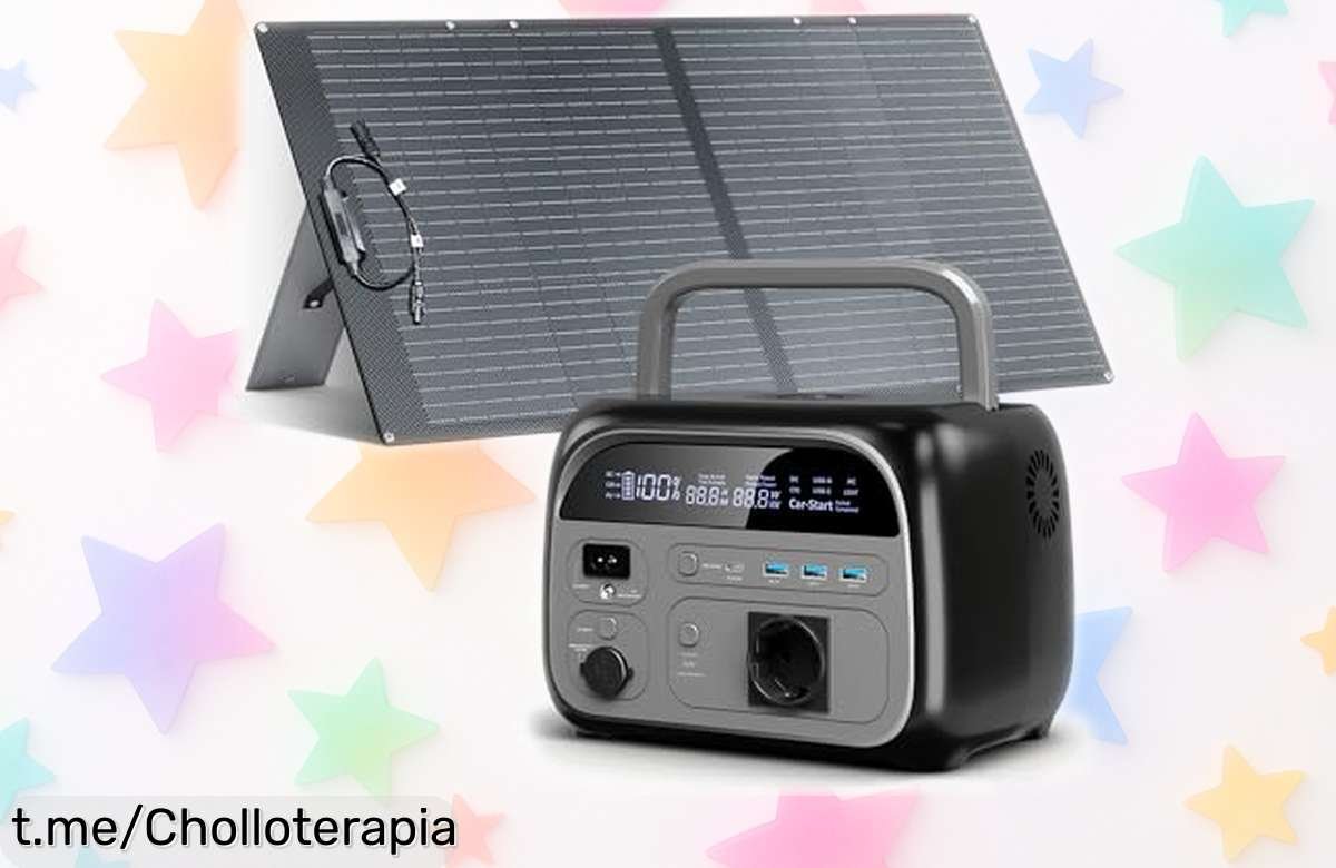 Batería portátil AP400 LiFePO4 con panel solar: ¡un super chollo que te deja sin preocupaciones por cortes de luz, no lo dejes pasar!