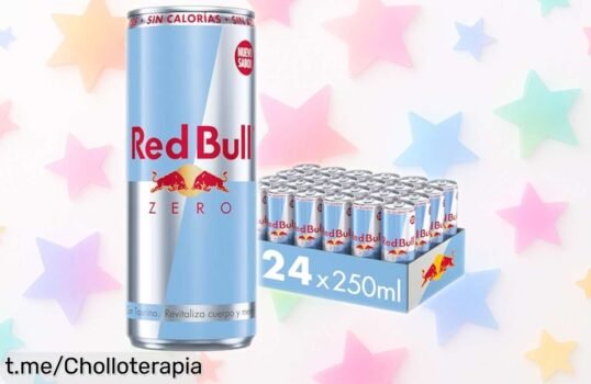 Bebida energética Red Bull Zero en pack de 24 latas a precio loco para cargar pilas al instante sin azúcar: energízate y aprovecha esta oferta brutal antes que se acabe.