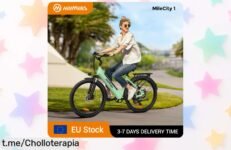 Bici eléctrica MileCity 1 con 120 km de alcance a precio de locos, ¡aprovéchala para tus viajes diarios y disfruta cada pedaleada!