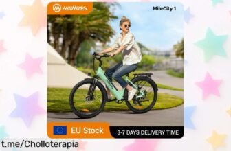 Bici eléctrica MileCity 1 con 120 km de alcance a precio de locos, ¡aprovéchala para tus viajes diarios y disfruta cada pedaleada!