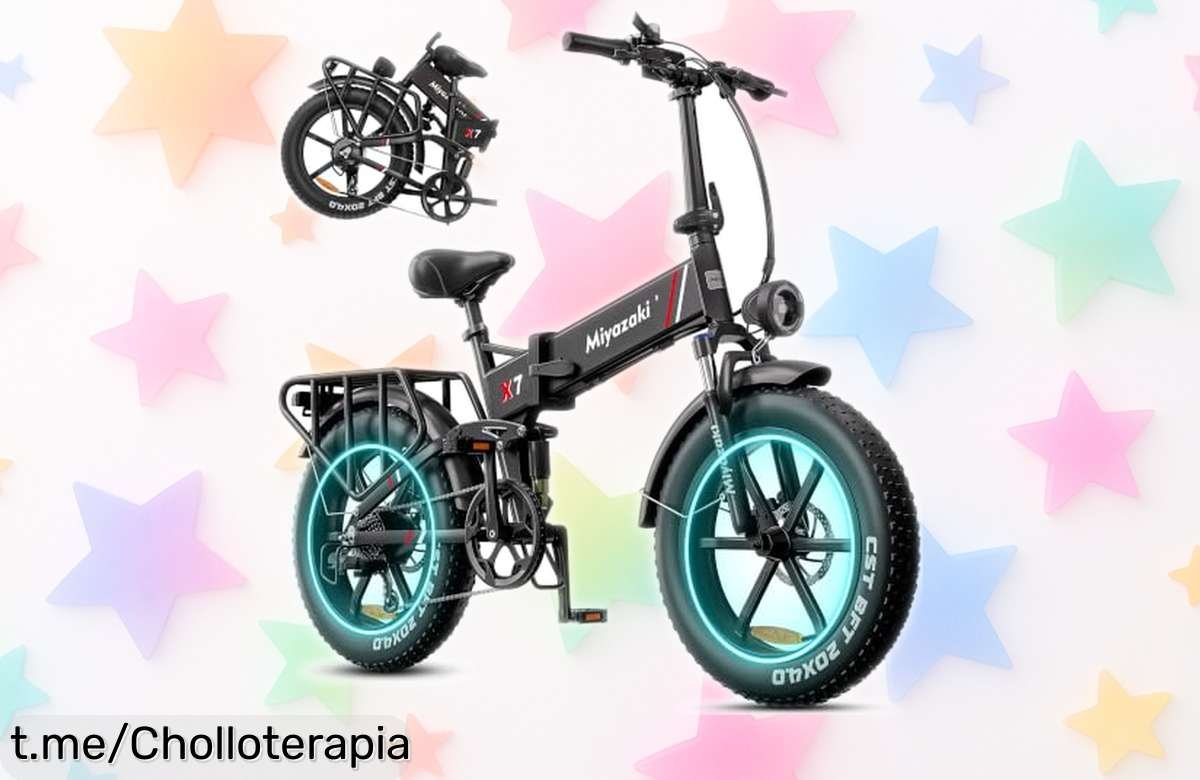 Bici eléctrica plegable Miyazaki X7, la compañera ideal para tus aventuras por solo un precio rebajado que no vas a creer. ¡No dejes pasar este chollo y disfruta al máximo!
