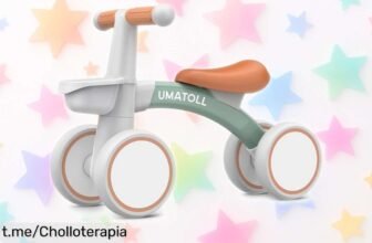Bici sin pedales Umatoll Correpasillos para peques: ¡Súper segura y fácil de montar, el chollo que hace que tus niños se diviertan mientras aprenden a equilibrarse!