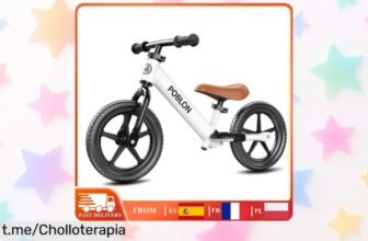Bicicleta de equilibrio ligera para peques: un chollazo que hará sonreír a tus niños mientras pedalean con su suave asiento. ¡Aprovecha esta oferta y sorpréndelos hoy!