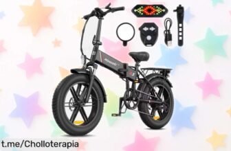 Bicicleta eléctrica plegable ultraligera, la oferta que no puedes dejar pasar: ¡un super chollo para disfrutar de cada paseo sin esfuerzo y a un precio increíble!