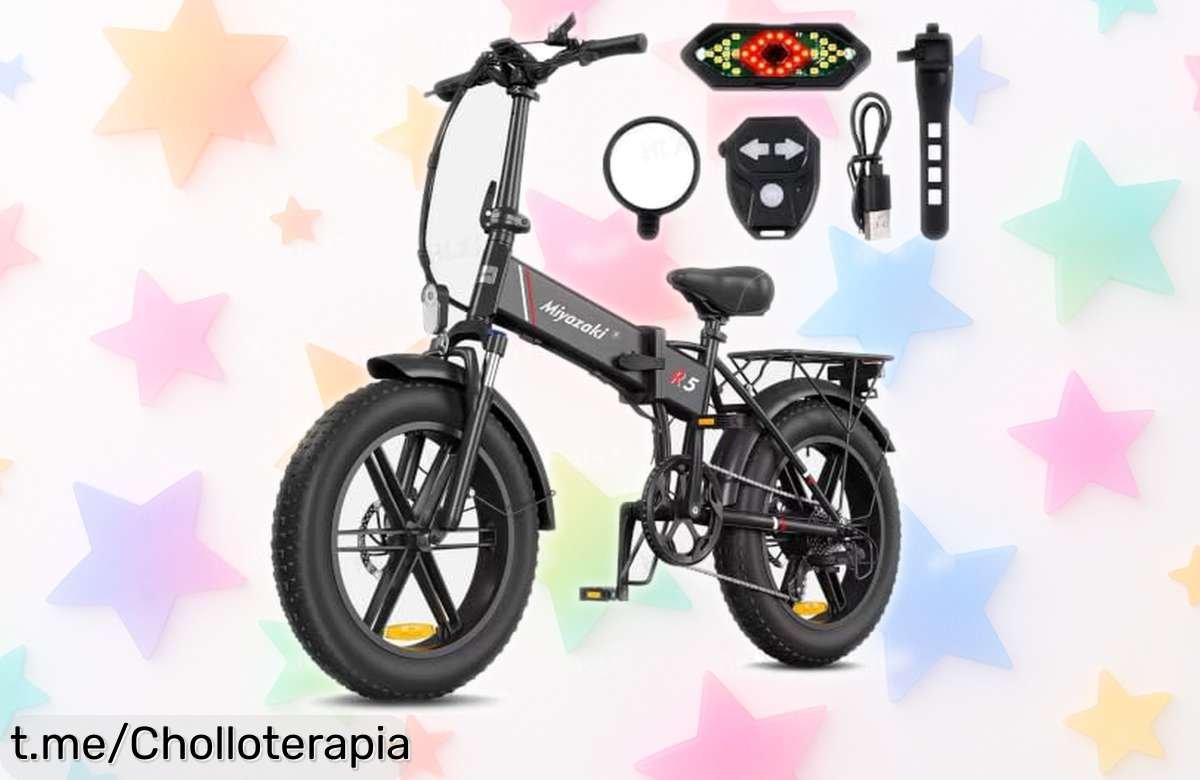 Bicicleta eléctrica plegable ultraligera, la oferta que no puedes dejar pasar: ¡un super chollo para disfrutar de cada paseo sin esfuerzo y a un precio increíble!