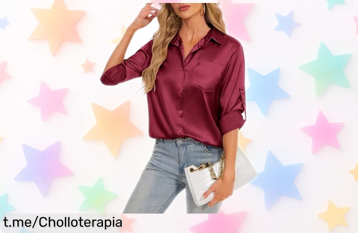 Blusa elegante HANERDUN que parece seda, perfecta para cualquier ocasión y a un precio regalado. ¡No dejes pasar esta oportunidad única de lucir espectacular!